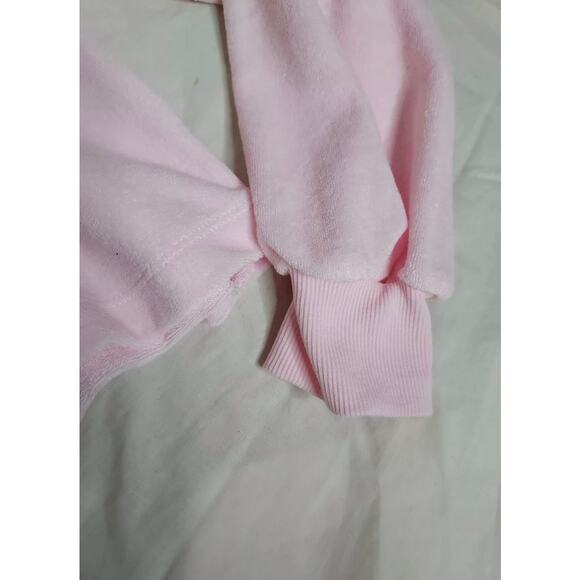 NWT Women’s XS Stoney Clover Lane x Target Pink Cropped Sweatshirt Heart Top - Picture 5 of 7